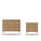 Manhattan Comfort Rockefeller Dresser and Nightstand Set, Nature and Rose Pink 104GMC6 - alternate 10